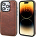 iPhone 15 Pro Wallet Case with Card Holder, PU Leather Kickstand, Double Magnetic Clasp, Durable Shockproof Cover, 6.1
