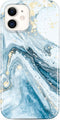 JIAXIUFEN Gold Sparkle Glitter Case, Compatible with iPhone 12 mini, Marble Design Slim Shockproof TPU Cover
