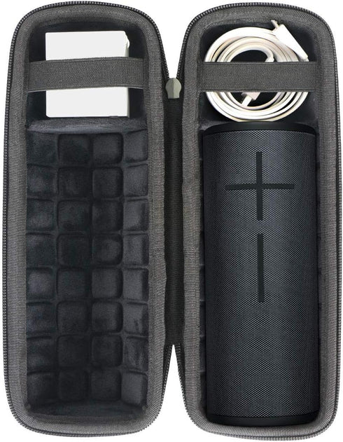 co2CREA Hard Travel Case for Ultimate Ears UE BOOM 4 / BOOM 3 Portable Bluetooth Wireless Speaker (Black Case)