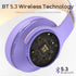 DOQAUS Bluetooth Headphones Over Ear, 90 Hours Playtime, Wireless Headphones with Noise Isolating HiFi Stereo Sound