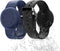 2 Pack Kids Airtag Bracelet, Hidden Wristband, Black + Blue Silicone Anti-Lost Apple Airtag Holder Case for Child