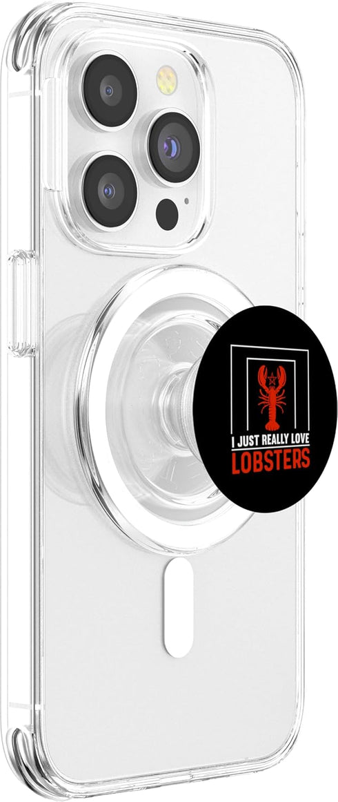 Lobster Lover Gifts & Seafood Lover Apparel Funny Seafood Lovers Lobster PopSockets MagSafe PopGrip for iPhone