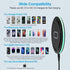 Pixel 7a 8 Pro Wireless Charger Pad, 15W Fast Charging Pad with Adapter for Google Pixel 8a 7 Pro 7 6 Pro 6, iPhone 15