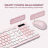 Wireless Keyboard and Mouse Combo, Reccazr 2.4G Full-Sized Keyboard and Mouse Cordless for Windows/Mac