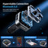 UNBREAKcable Bluetooth FM Transmitter for Car, PD 38W Fast Charging, Wireless Adapter with Hands-Free Calls, HiFi Bass