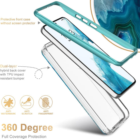 Esdot Compatible with Samsung Galaxy S22 Plus Case, Fashionable Protective Phone Case for Women, Agate Stone