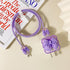 Clear Lovely 3D Bowknot Waves Design Soft Charger Protector for iPhone 18W/20W USB-C Charger Cover, Cute Cable Case