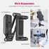 ULANZI Phone Tripod Mount with 2 Cold Shoes & Arca Port, HP004 Metal 360° Smartphone Tripod Adapter for iPhone, Cell
