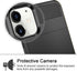 Vofolen Wallet Case for iPhone 12 5G, Black, Credit Card Holder Slot Sliding Back Pocket, Anti-Scratch Dual Layer