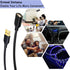 Costyle USB Extension Cable 6FT, 2-Pack USB 2.0 A Male to A Female Extension Cord for USB Devices, Black