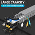 Open Slot Wire Duct Kit, 31.4" Server Rack Cable Management, 2 Pack Grey Cable Management Raceway