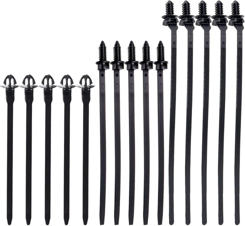 Push Mount Wire Ties, Snap in Zip Tie Automotive Clips Nylon Wire Harness Clips 150pcs