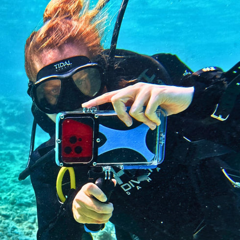 Red Filter 3 Pack for Underwater Photography - Compatible Only with The ProShot Dive Waterproof Case, Enhance Your