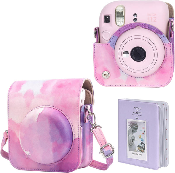 Protective Case for Fujifilm Instax Mini 12 Camera, Specially Designed with Light-sensitive Holes, Dreamy Clouds