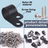 Glarks 120Pcs 1/2 Inch Black Nylon R-Type Cable Clip Wire Clamp with 120Pcs Screws for Wire, Cable, Conduit