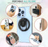 Adjustable Phone Ring Holder with MagSafe, Magnetic Car Mount Compatible Grip and Stand for iPhone, iPad, and