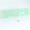 UBOTIE Wireless Green Keyboard, Bluetooth 2.4GHz Dual Mode Connection, Slim Quiet Round Keycaps, Full Size for PC MAC