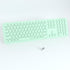 UBOTIE Wireless Green Keyboard, Bluetooth 2.4GHz Dual Mode Connection, Slim Quiet Round Keycaps, Full Size for PC MAC
