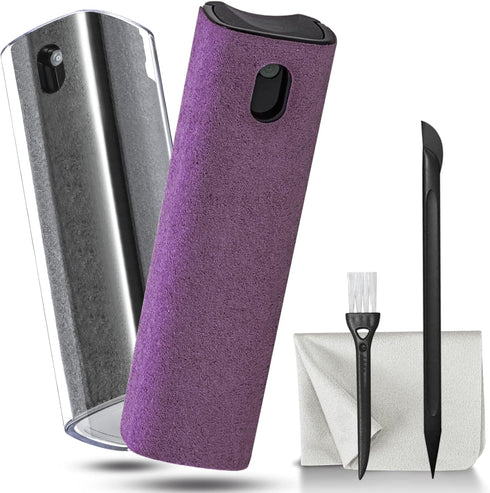 2Pcs Laptop Screen Monitor Cleaner Spray, Portable Phone Touchscreen and Car Screen Cleaning Kit for Cell Phones, Tablet