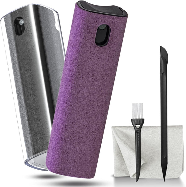 2Pcs Laptop Screen Monitor Cleaner Spray, Portable Phone Touchscreen and Car Screen Cleaning Kit for Cell Phones, Tablet