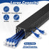 ZhiYo 2x2in Cable Raceway, Server Rack Cable Management Under Desk Cord Organizer, Electrical Safe PVC Cable Hider Open