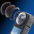 Insta360 X4,2 2 Set, 92% 9H Semaiki Premium Lens Guards for Tempered Glass Lens Cover + Screen Protector Transmittance