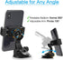 APPS2Car Adjustable Arm Suction Cup Phone Holder for Car, Low Profile Dashboard Mount Compatible w/All iPhone & Android