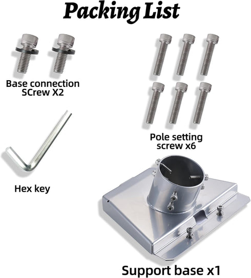 Starlink Gen 3 Pipe Adapter for Starlink Gen 3 Standard Dish, Starlink Pole Mount, Roof Mount Kit