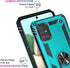 LUMARKE Galaxy A51 4G Case with Screen Protector, Military Grade Protective Phone Cover with Magnetic Ring Kickstand,