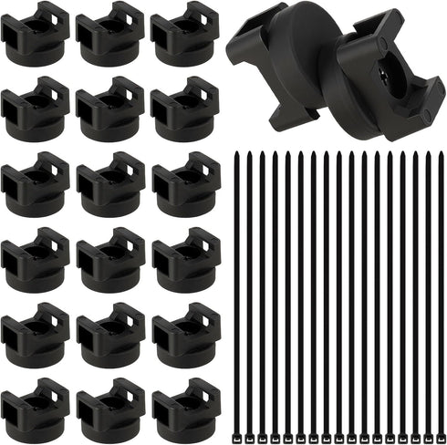 Magnetic Cable Clips Zip Tie Mount Base, Include 20 Pcs 20mm Magnetic