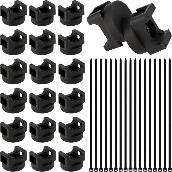 Magnetic Cable Clips Zip Tie Mount Base, Include 20 Pcs 20mm Magnetic