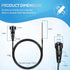 Bonbo 12 6' Humminbird 720085-1 (6 PC Power Cord Power Cable Fit for SOLIX and Onix Series Fish Finders Foot)