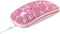 HXMJ Bling Dazzling Rechargeable Bluetooth Wireless Mouse, 2.4GHz+5.2, Crystal Diamond Rhinestone, RGB Backlit (Pink)
