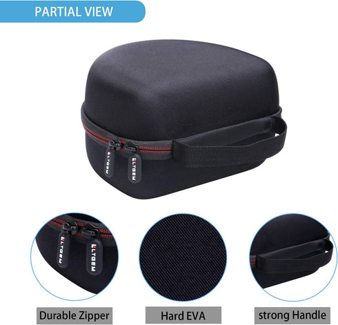 Audio-Technica ATH-M30X / ATH-M50X / ATH-M40X / ATH-M50xBT2 Headphone Case - Hard Protective Travel Bag (Black)