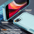 RMOCR 8/7/SE 2022 2020, 8/7/SE 2nd 3rd 4.7 inch,Mint Case for iPhone with Screen Protector,Military Grade Heavy Duty