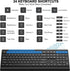 EDJO 3 2.4G Wireless Keyboard and Mouse Combo, Full Size Quiet Key Computer Keyboard and Cordless Mice with DPI