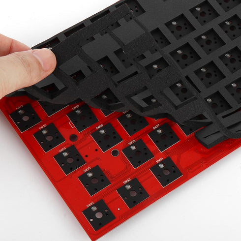 Poron Keyboard Pcb Foam 87 Layout, 120Pcs Poron Switch Pads and Keyboard Sound Dampeners for Custom Keyboard