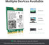 WiFi 6E AX210 NGW Wireless Card - M.2 2230/NGFF WiFi 6E Laptop Module with Bluetooth 5.3, 5400Mbps Tri-Band AX210 WiFi