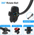 Heavy Duty Gooseneck Car Phone Holder 14'' for Truck, Flexible Long Arm, Anti-Shake Stabilizer, Suction Cup Mount