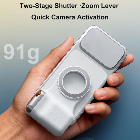 Hamwesh Magnetic Phone Camera Grip, Wireless Detachable Ergonomic Smartphone Shootings Holder, Camera Grip Handle