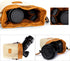 S-ZONE Soft Camera Bag with DSLR Insert - Drawstring Lens Case for Canon Nikon Sony