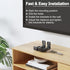 PUTORSEN Universal Dual Soundbar Wall Mount, Black, for Most Soundbars, Holds up to 33 lbs, Depth Adjustable 3.5”-6.1”