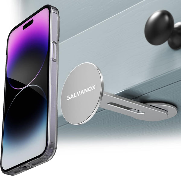 GALVANOX Magnetic Phone Holder, Fold-Away Swivel Stand Compatible with MagSafe for iPhone 12,13,14,15,