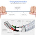 Multi Charging Cable, Multi 3 in 1 iPhone Charging Cable, Lightning/Type-C/Micro USB Universal Adapter 1.8M/6FT Long