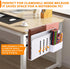 Desk Side Storage, Under Desk Laptop Mount, Table Side Hanging File Organizer, No Drill Clamp On Cable Management Tray