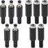 5Pcs Replacement Male Plug Power Supply Ends DC 5.5x2.1mm with 5Pcs 5.5x2.1mm DC Female Jack Solder Type DIY DC Barrel Connector Power Supply Socket Jack Connector Adapter for Power Cable Repair