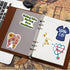 Cetagi 50 Pcs Health Care Stickers Doctor Nurse Sticker Medical Science Equipment Waterproof PVC Decal Human Body