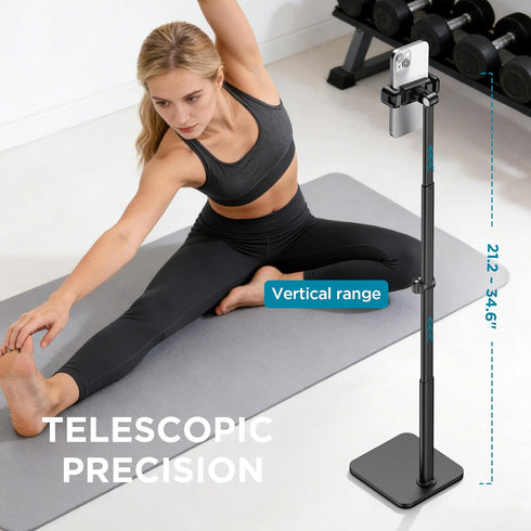 InnoGear Overhead Phone Mount, Heavy Duty Aluminum Phone Stand Tabletop Cooking Tripod for Desk Flexible Cell Phone