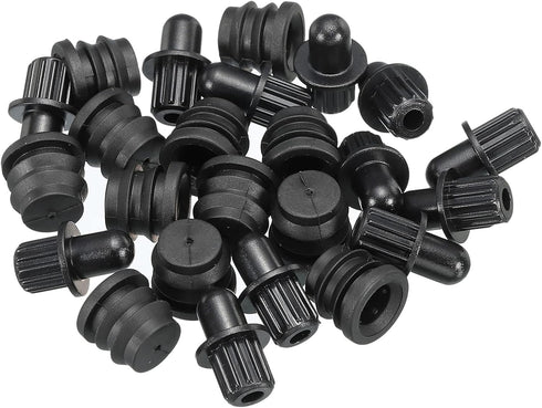 MECCANIXITY Speaker Grill Guides Plastic Black Dia 8mm for Speaker Parts Accessories Pack of 12