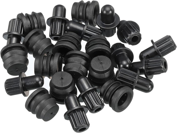 MECCANIXITY Speaker Grill Guides Plastic Black Dia 8mm for Speaker Parts Accessories Pack of 12
